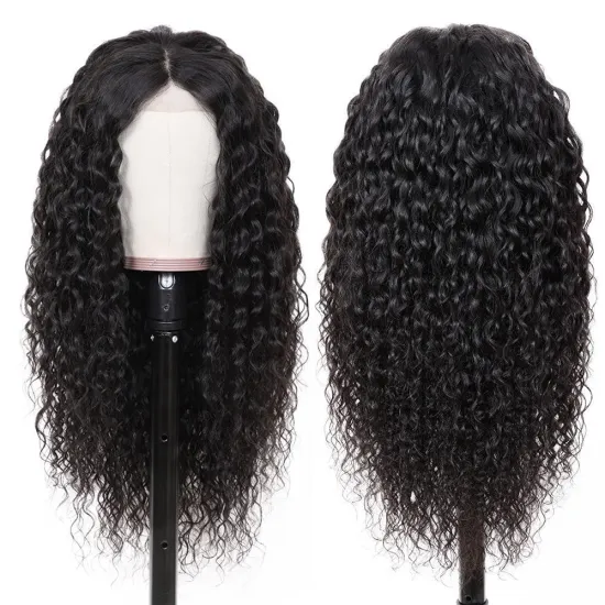 Wholesale Human Hair Deep Curly Wigs Unprocessed 100% Raw Mink Virgin Hair Vendors Brazilian Cuticle Aligned Human Hair Wig