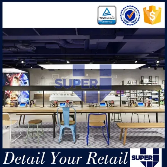 High end modern interior cell phone showroom design