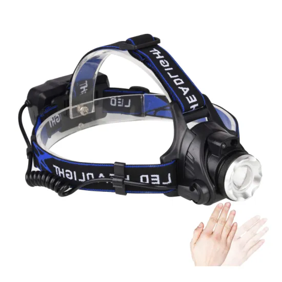 USB Rechargeable Outdoor Camping Flashlight with Motion Sensor Headlamp
