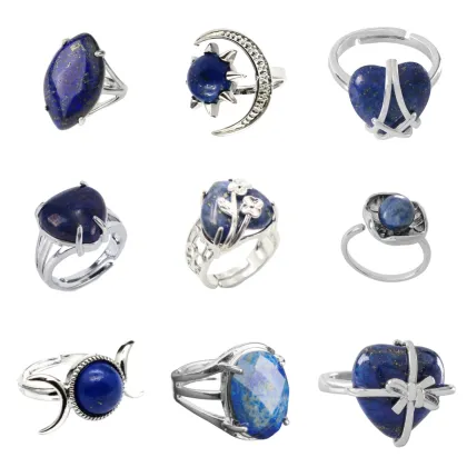 Wholesale Fashionable Lapis Lazuli Promise Rings for Women - Hot Sale Jewelry