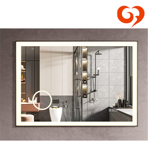 Specchio moderno ed elegante con cornice in alluminio