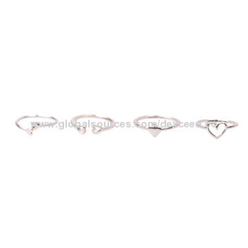 Fashion Knuckle Ring Sets, Low MOQ, Best Selling Styles, Gold Combination
