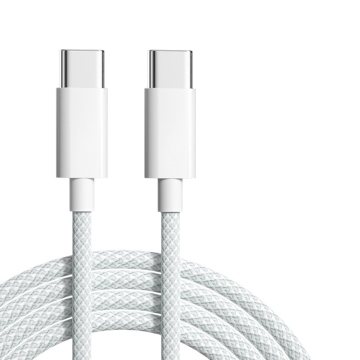 Geflochtene Kabel PD 60W Typ C, um C -Kabel für schnelles Laden iPhone 15 Pro Max und iPad einzugeben