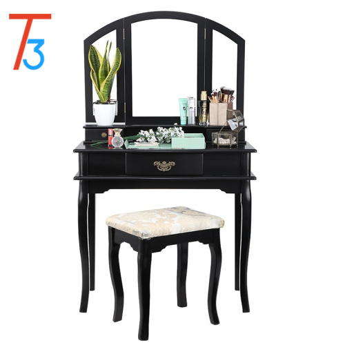 European Modern Vanity Dressing Table With Mirror