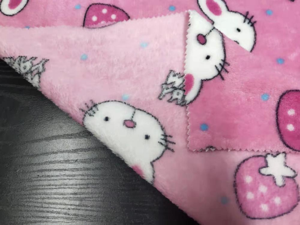 100 Polyester Double Side Flannel With Cartoon Printing Fabric 3 Jpg