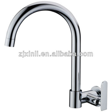High Quality Brass Kitchen Sink Cold Water Tap, Polish and Chrome Finish, Wall Mounted
