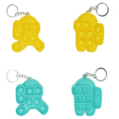 Among Us Tie-dye Push Pop Bubble Fidget Toy