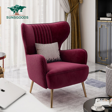Modern Minimalist Light Luxury Velvet Single-Seat Sofa