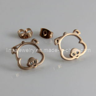 Cute Pig Design Stainless Steel Earrrings (SE127)
