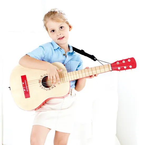 Safety Material Intellect Wood Mini Guitar Toy" could be shortened and refined to:

"Wooden Safety Mini Guitar Toy