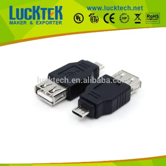 USB A female to Micro USB B male adapter