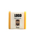 OEM / ODM Caixa Kraft feito à mão, sabonete de óleo de barba natural para cabelos, para homens