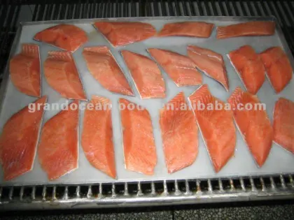 Chum salmon portion--seafood