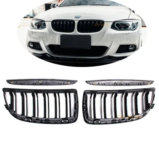 M Style Auto Body Accessories 2 Slat Front Grille for BMW 3 Series E90 Pre Bumper Mesh 2005-2007