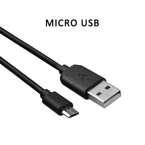 USB -datakabel svart 1 m för telefon mobiltelefon