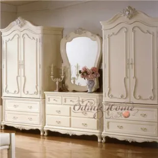 Solid wood furniture wardrobe