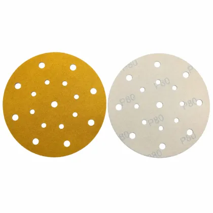 Earth Yellow 17 Hole Sanding Disc for Auto Sanding