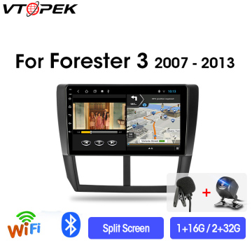 Vtopek 9" 4G+WiFi Android Car Radio Multimedia Video Player Navigation GPS For Subaru Forester 3 SH 2007-2013 Head Unit 2din DSP