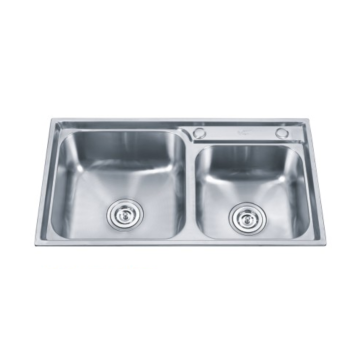 Chậu rửa bát đôi bằng thép không gỉ bền lâu