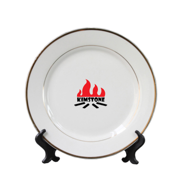 Charm Kitchen Super White 8 Inch Ceramic Plate