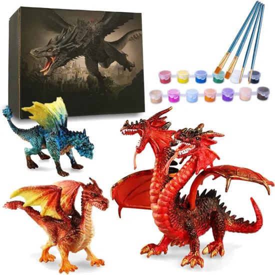 DIY Paint Your Own Dragons Painting Kit: Creative Supplies for Artistic Fun