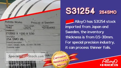 S31254 super stainless steel imported from Japan Sweden