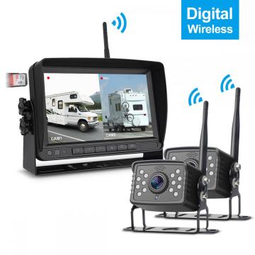 Front Side Rear View Camera System Digital Wireless