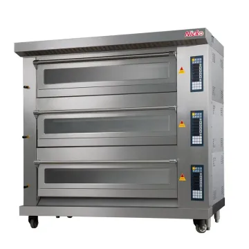 Industrial Commercial Catering Equipment 3 Layer 6 Trays Economic Commercial Electric Deck Oven