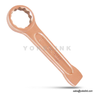 Non-sparking slogging ring wrench aluminyo tanso din 7444 pagsabog patunay wrench