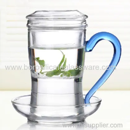 Creative Highly Transparent Pyrex Glass White Teas Tea Cup 