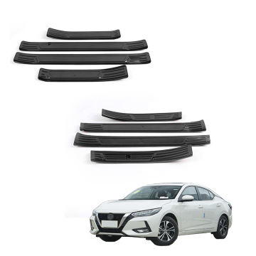 OEM ABS 스테인레스 스틸 탄소 섬유 도어 문실 가드 트림 커버 2020 Nissan Sylphy