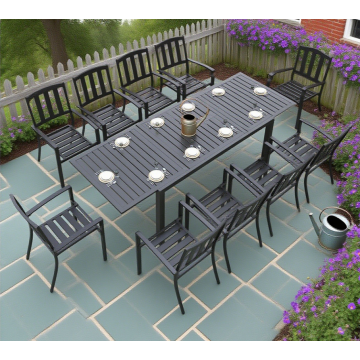 Aluminum Outdoor Dining Set for Modern Backyard Living