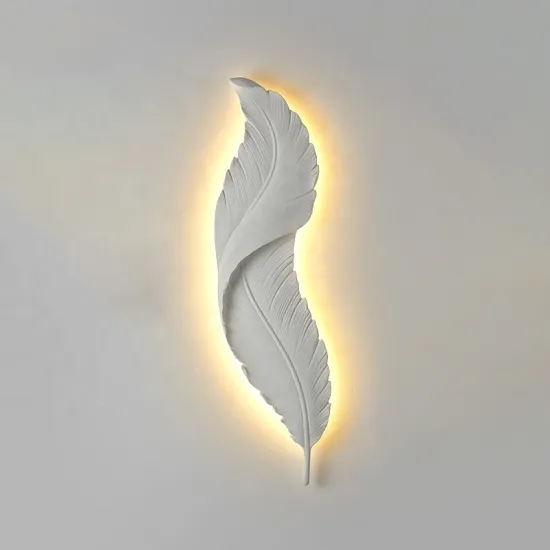 Vintage Resin Plume Wall Lamp: A Blend of Antique Indian and Modern Style Retro Wall Lights