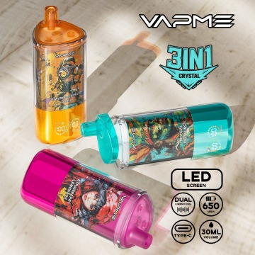 VAPME Crystal 30000 Puff 3in1 Vape Sekali Pakai