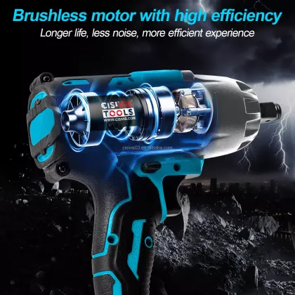 Cisivis 1/2" Cordless Wrench - 750NM Impact Wrench Drill for Makita 18V & DeWalt 20V