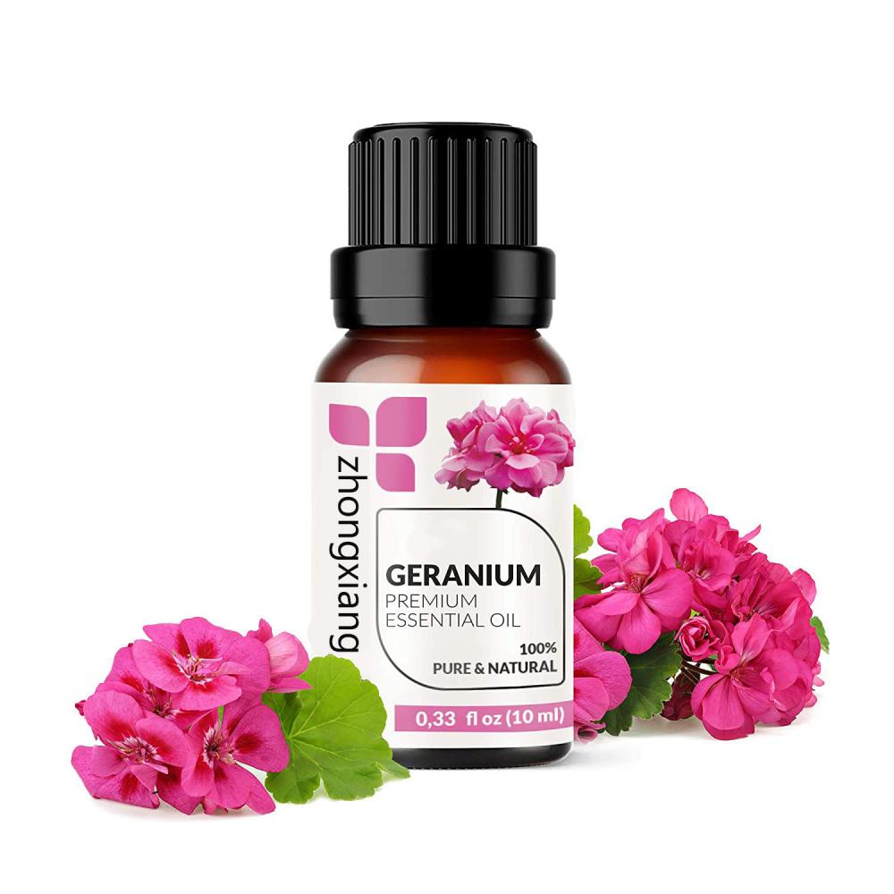 100% minyak esensial geranium organik alami murni