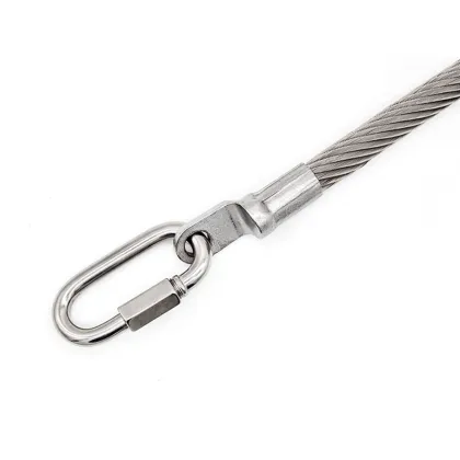 PE coated wire rope assembly stainless steel