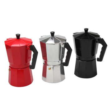 Hervidor de café Moka de aluminio estilo espresso de Italia