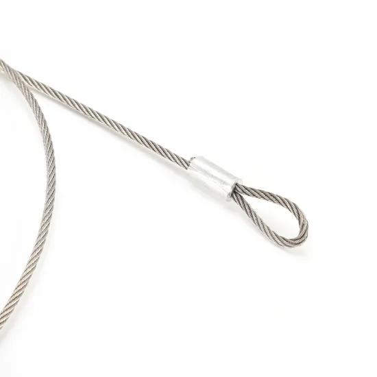 Stainless steel cable assembly with fittings