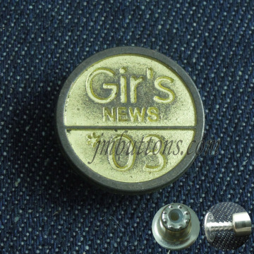 Fix zinc alloy buttons, fancy metal brass jeans clothing metal buttons