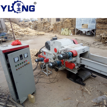 Drum wood chipper crusher