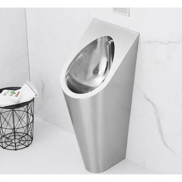 Edelstahlboden montiertes Urinal