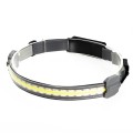 COB LED Sukan USB Outdoor USB boleh dicas semula Headlamp