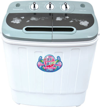 Semi-automatic twin tub mini washing machine