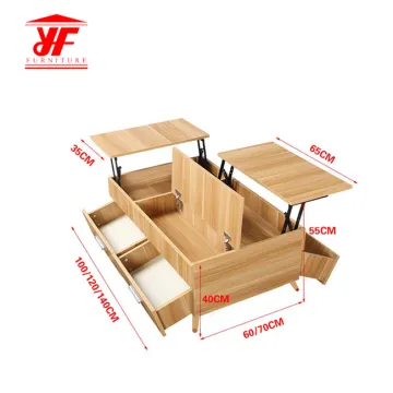 Wooden Center Table Design for Living Room