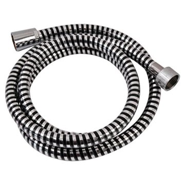 length customized silver bright chrome hand held extensible rotating shower hose