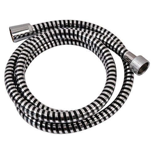 chrome rotational nut flexible plating stainless steel double lock shower hose