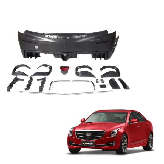 PP Plastic Rear Bumper Kit ATSL GT Style For Cadillac ATS 2013-2019