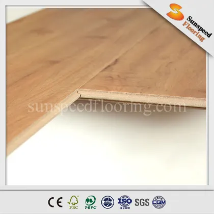 HDF AC3 floor real wood grain design lamianted floor