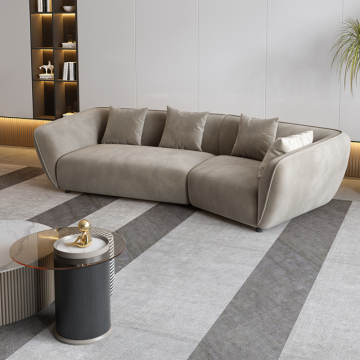 Sofá de tela de lujo italiano moderno para pequeñas salas de estar creativas